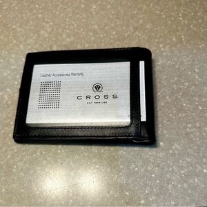 Cross Black Leather Bi-Fold Wallet